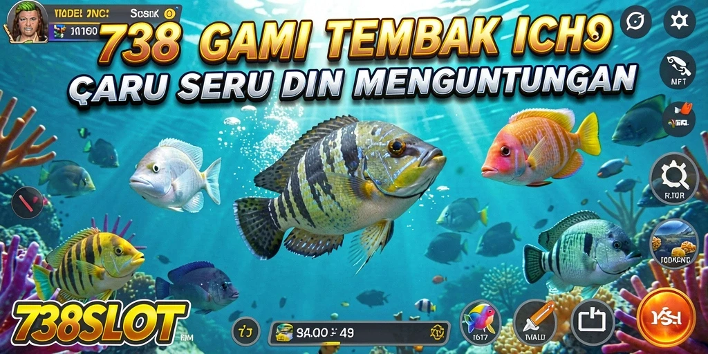 Gameplay seru Tembak Ikan di 738SLOT yang sangat mengasyikkan.