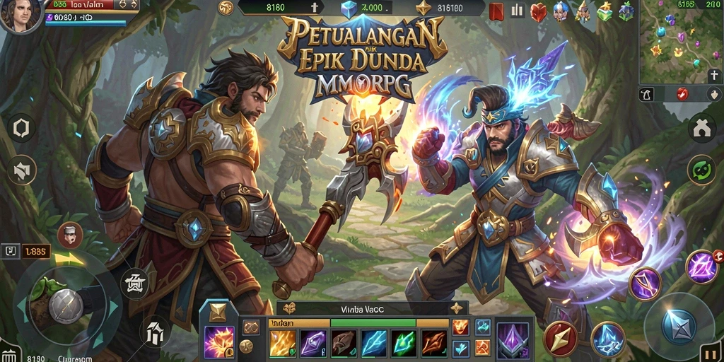 Screenshot utama menampilkan pertarungan epik dalam <strong>8180</strong> dengan grafis menakjubkan.