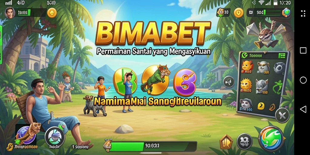 Tampilan menarik dari gameplay BIMABET yang penuh warna.