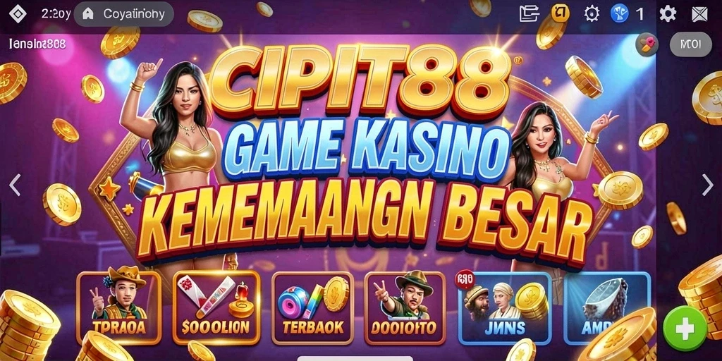 Tampilan menarik gameplay kasino di CIPIT88.