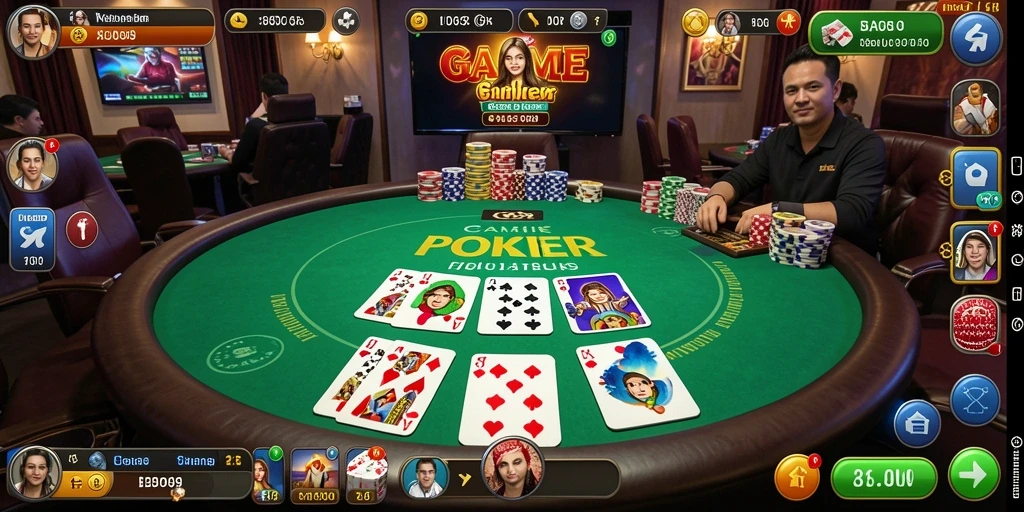 Gameplay menarik dari ID098 yang menampilkan aksi Poker seru.