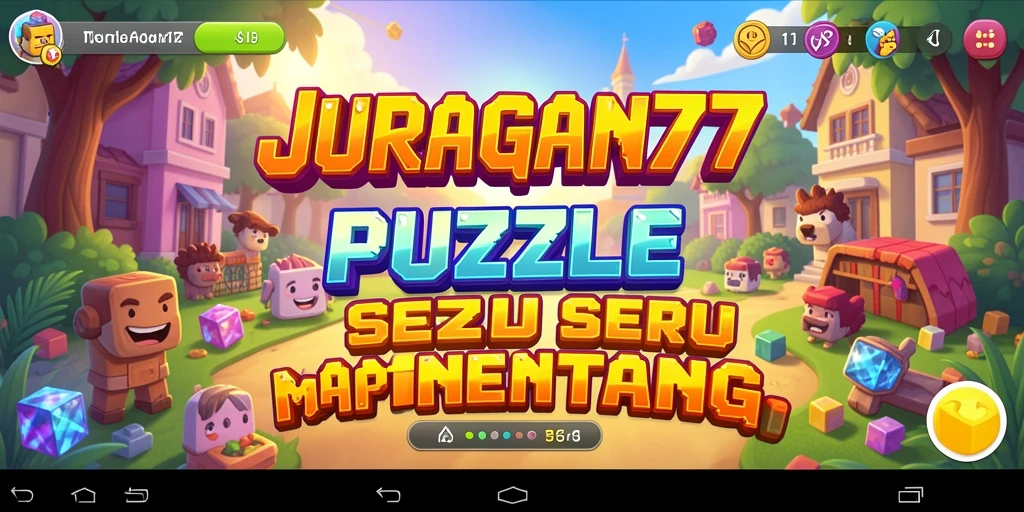 Tampilan gameplay seru JURAGAN77 menunjukkan berbagai tantangan puzzle.