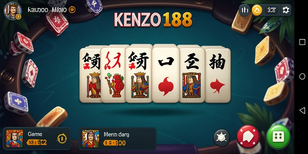 Tampilan gameplay KENZO188 yang seru dan menarik.