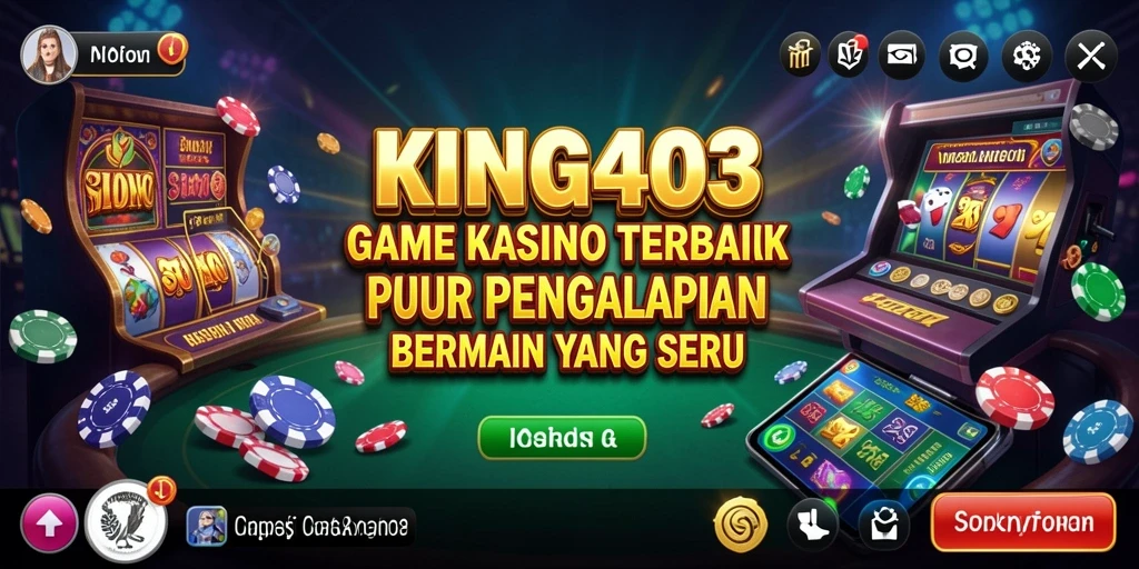 Screenshot KING403 menampilkan antarmuka permainan kasino yang menarik.