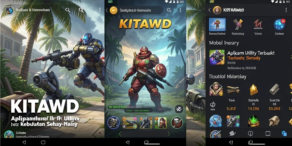 Screenshot utama KITAWD menampilkan antarmuka aplikasi Utility yang mudah digunakan.