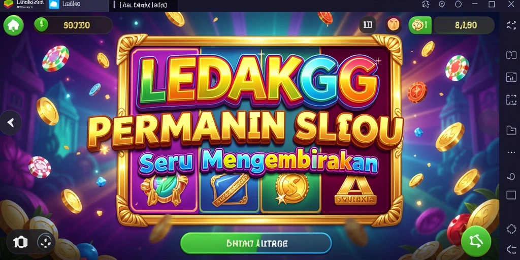 Tampilan menarik dari gameplay LEDAKGG yang memukau.