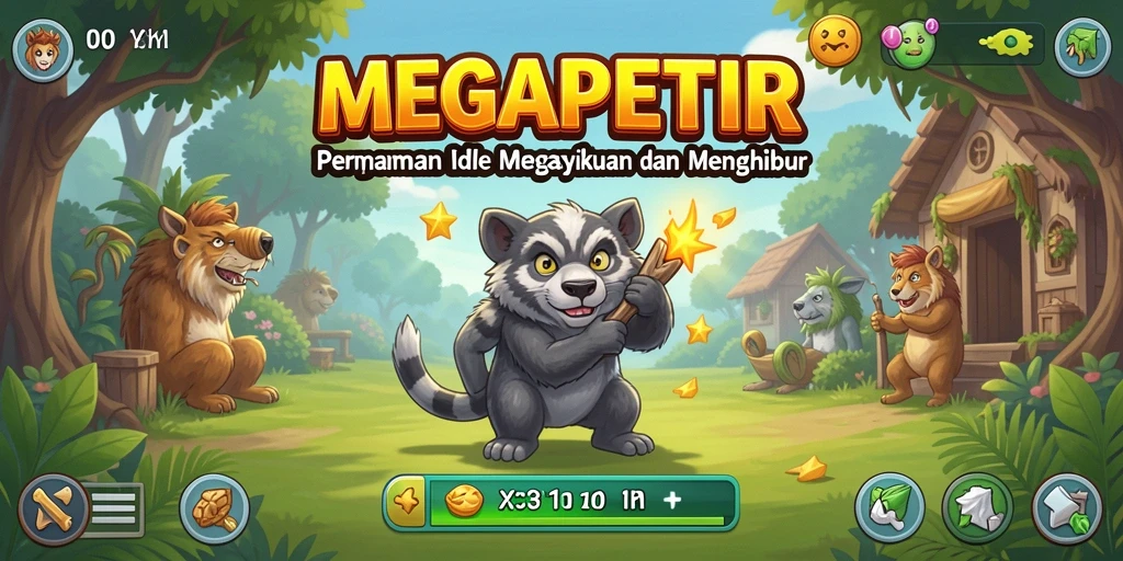 Tampilan screenshot gameplay MEGAPETIR yang menarik dan mengasyikkan.