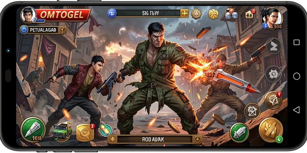 Tampilan gameplay OMTOGEL yang seru dan mendebarkan.