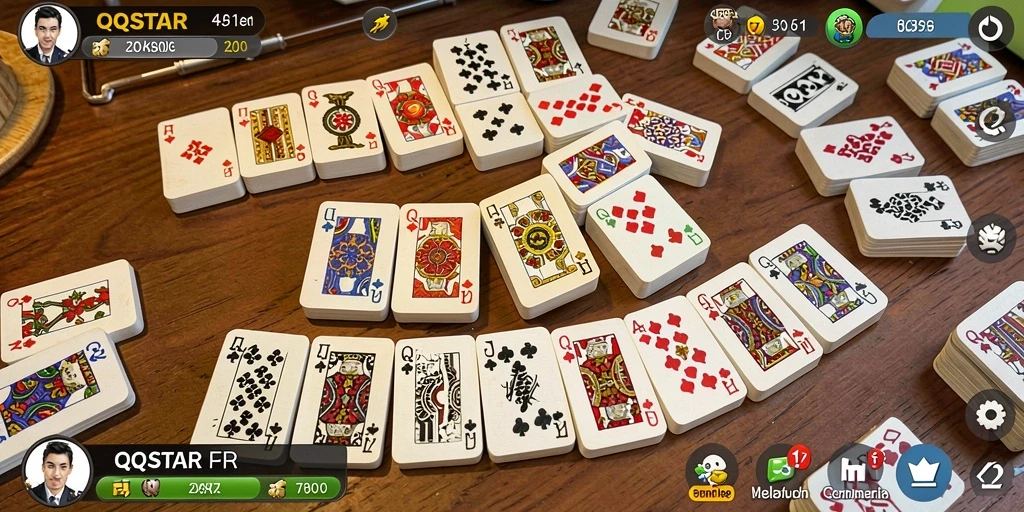 Tampilan menarik dari gameplay Domino di QQSTAR.