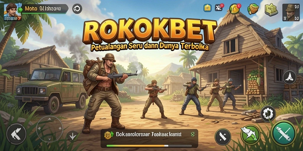 Screenshot gameplay <strong>ROKOKBET</strong> yang menampilkan petualangan seru dalam dunia terbuka.