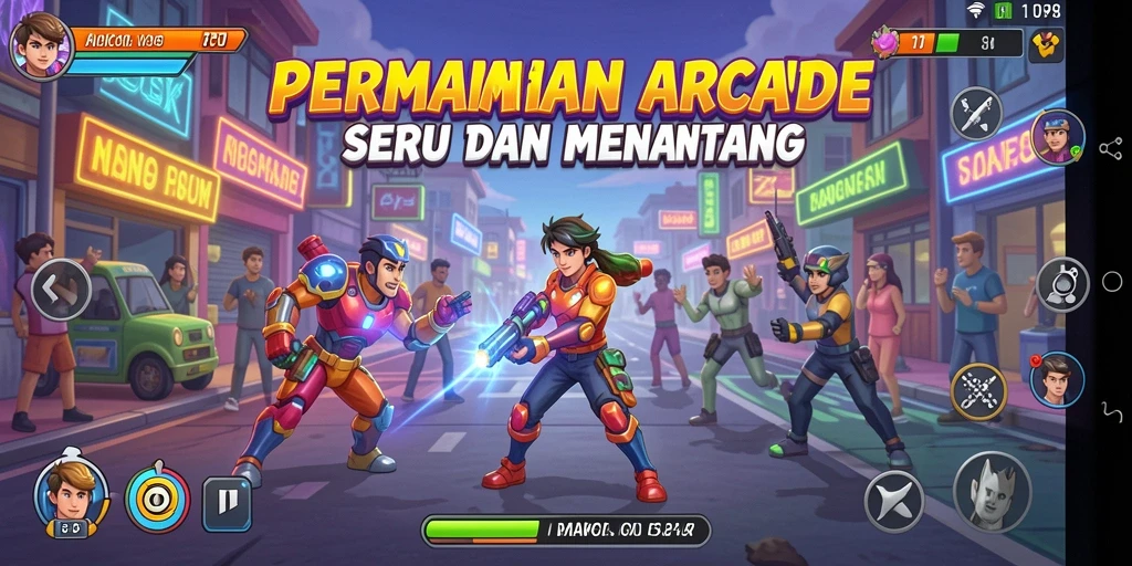 Tampilan gameplay seru dari RP8 yang penuh aksi.