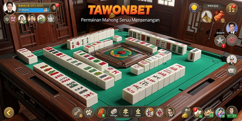 Screenshot permainan TAWONBET menampilkan aksi Mahjong yang intens dan menarik.