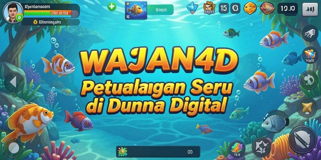 Tampilan gameplay WAJAN4D yang penuh aksi memancing.