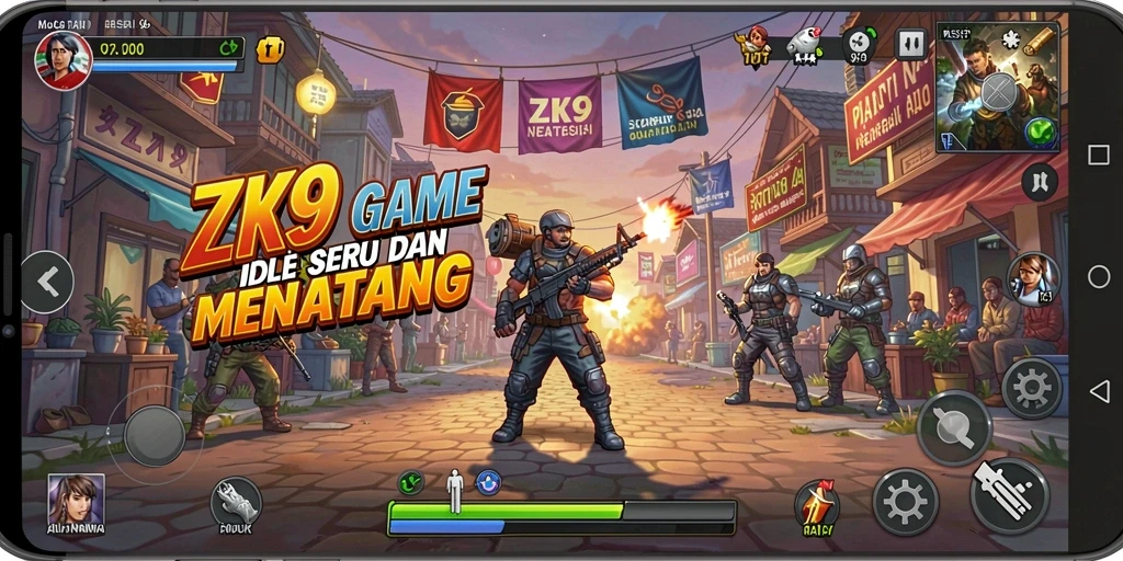 Tampilan gameplay ZK9 yang menawan dan penuh strategi.